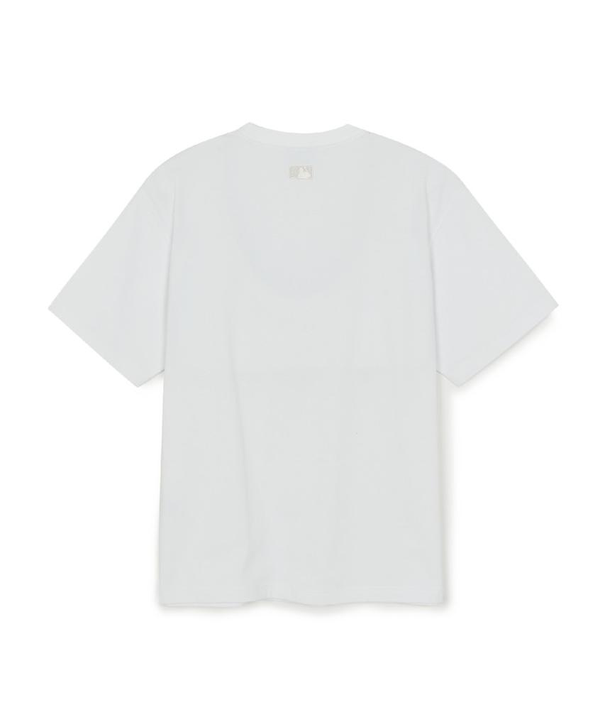 Emelbi Basic Heavyweight Oversized Short Sleeve T-Shirt Ny (White)