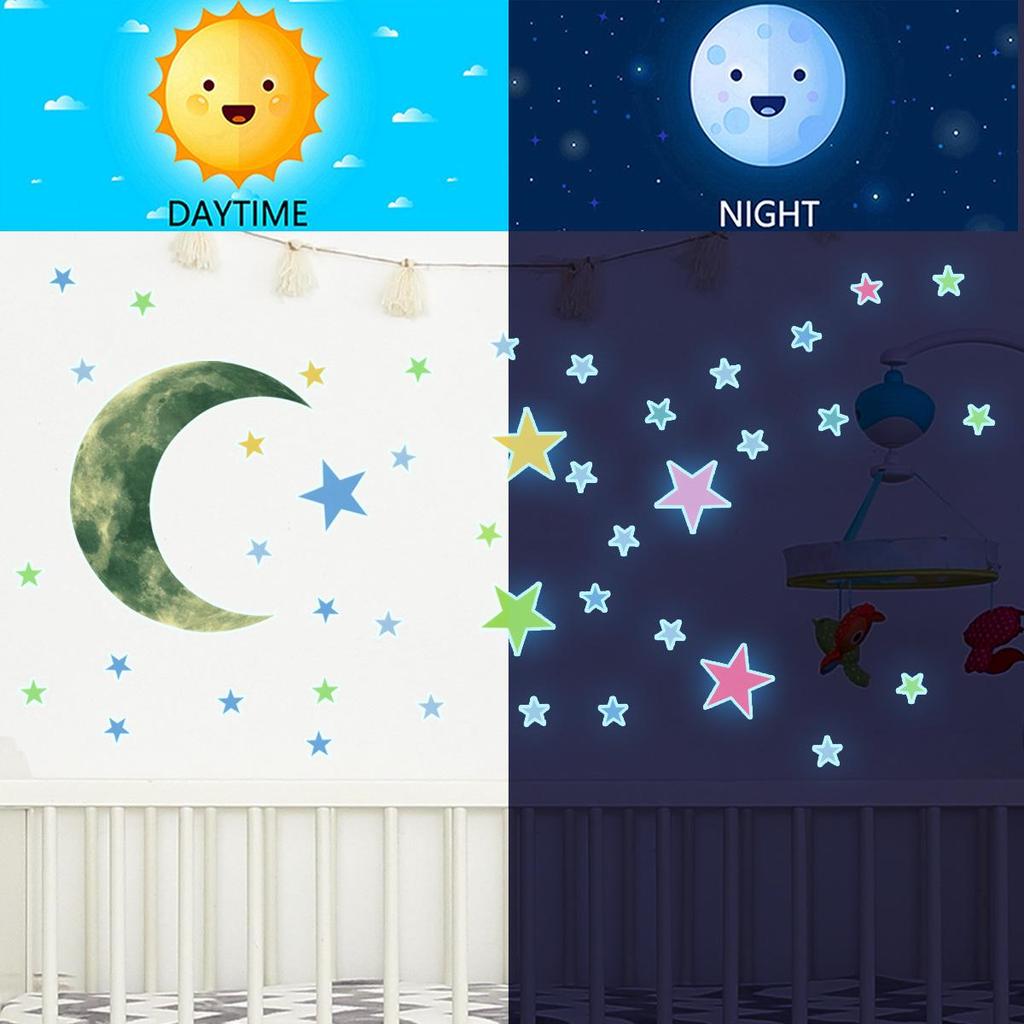Luminous Fairy Mermaid Wall Stickers Kids Bedroom Home Decor Glow In The Dark Fairy Butterfly Decal Stickers Switch Wallpaper