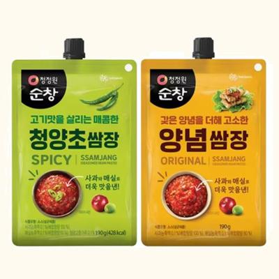 CHUNG JUNG ONE Ssamjang (Original/Spicy Cheongyang), 190g (3 Options)