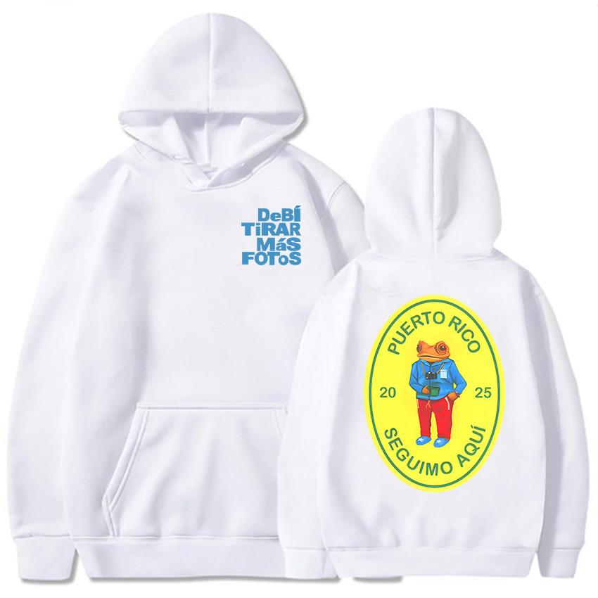 2025 Album DTMF Debí Tirar Más Fotos Hoodies Bad Bunny Fashion Singer Print Sweatshirts Cartoon Bear Graphic Clothes for Women