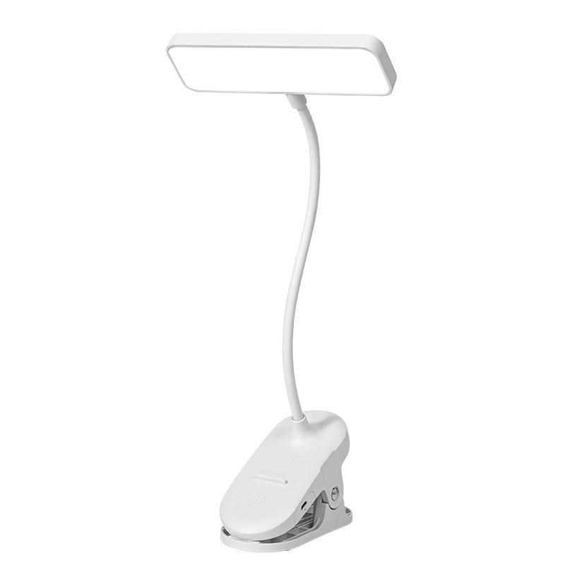 Rechargeable Clip-on LED Desk Lamp for Eye Protection - Ideal for Studying, Reading, and Bedside Use in Student Dorms, Children's Rooms