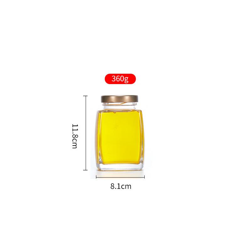 

ZISIZ 360ml Glass Storage Jars with Lids, 4-Pack
