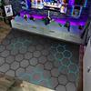 Geometric Pattern Game Controller Area Carpet Cyber Punk Style Indoor Carpet Firefly Color Carpet Suitable for Home Decoration