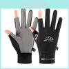 Gants de cyclisme pour hommes femmes avec écran tactile respirants en soie glacée ultra fins protection UV pour sports de plein air
