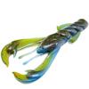 LUREPEAK Light Dance Soft Bait: Black Needle Tail Worm Lure for Bass & Mandarin Fish.