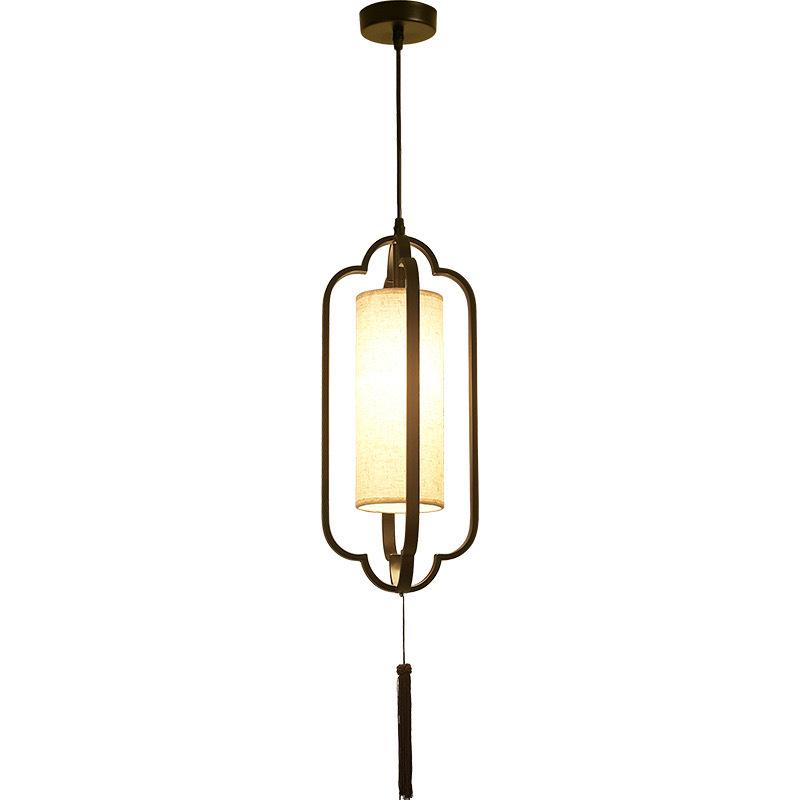 Chinese Zen Style Single Head Pendant Light for Restaurant, Bedroom, Tea Room, Corridor, and Dining Room