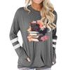 New 2024 Women T-shirt Cartoon Cat with Book Print Long Sleeve Cotton T Shirt Loose Autumn Tops Books Lovers Bookworm Tshirt