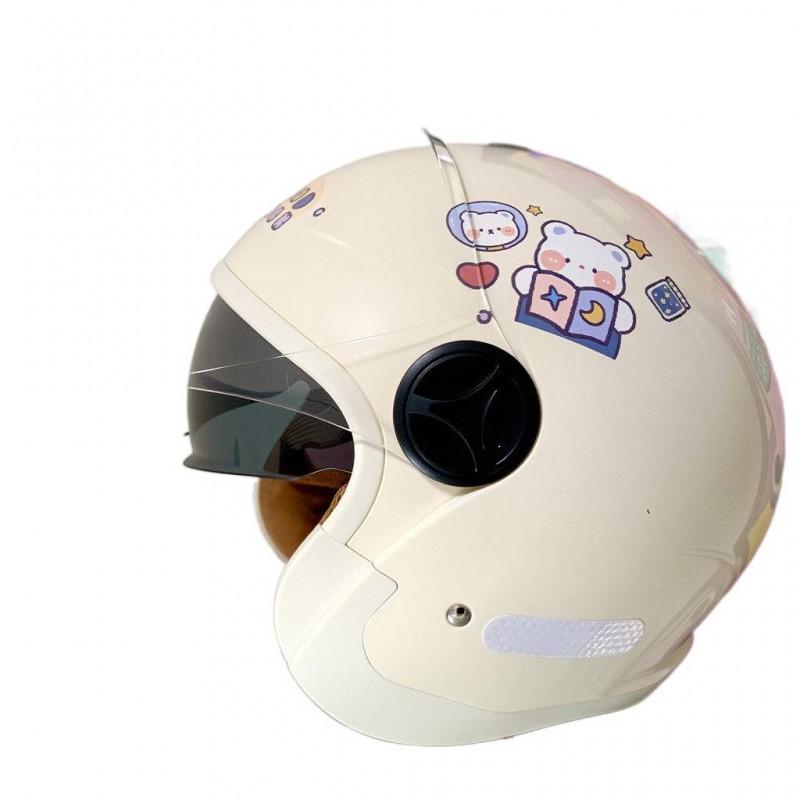 Universal Electric Bike Half Helmet Warm Men Women 4 Motorcycle Safety