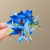 Stoffblume Blumiges Haaraccessoire Eleganter Hawaiianischer Entenschnabelclip Blumen-Haarclip Tägliches Tragen