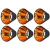 6 stk Stoff Lampeskjerm Klut Clip-on Lampeskjerm for E14 Bord Lysekrone Gulvlampe Vegglampe