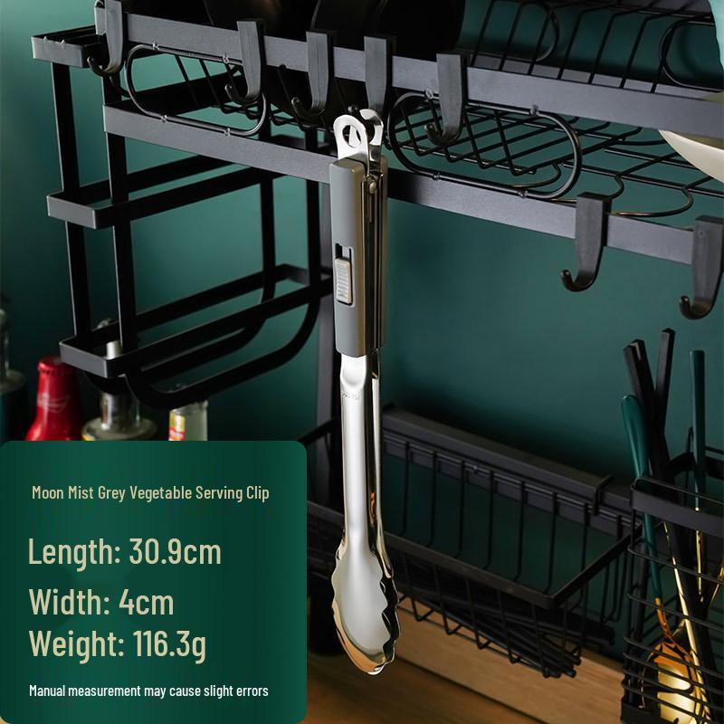 304 Stainless Steel Heat-Resistant Kitchen BBQ & Steak Tongs