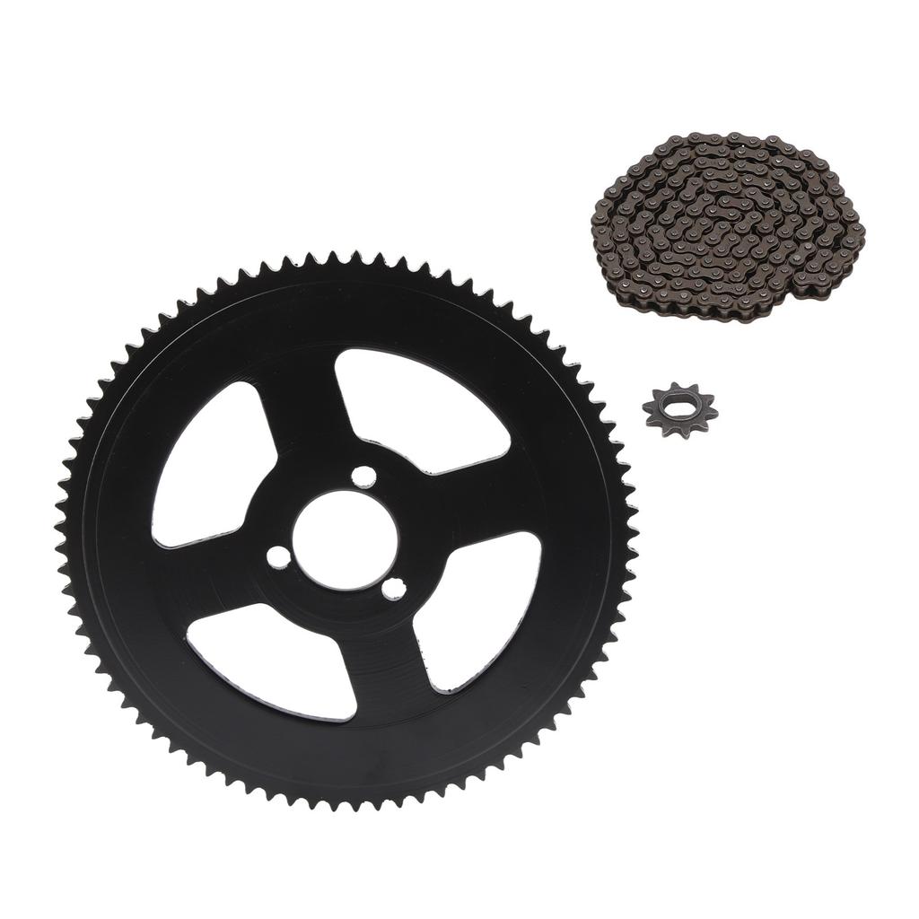 Chain and Sprocket Kit 80T 25H 34mm 3 Holes Sprocket 10T H Hole Chain Sprocket 146 Links Chain
