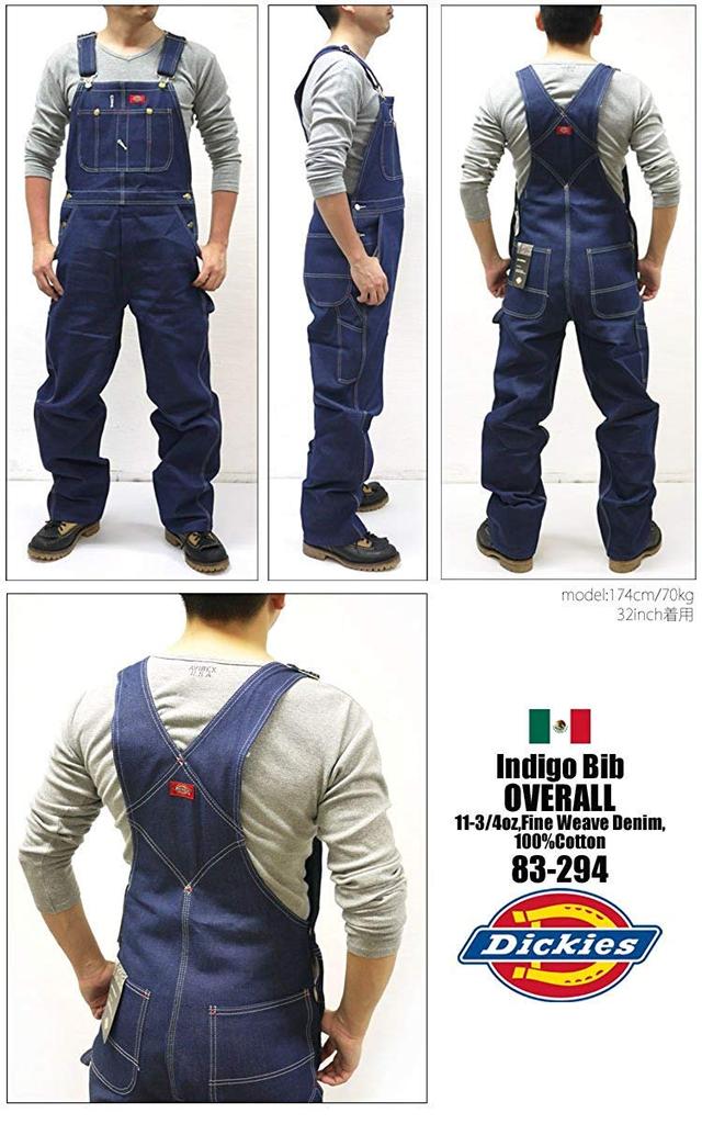 Dickies Overalls 83294 Indigo Blue DENIM Workwear 30 83-294 (30 Waist, Length)
