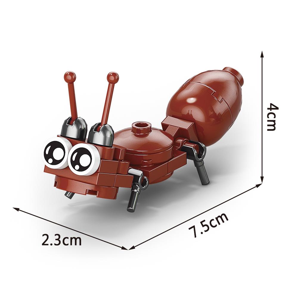 

Мир Насекомых Животные Скорпион Богомол Муравьи Паук Птицы Морское Животное Строительные Блоки Игрушки Настольные Украшения Кирпичики Детский Подарок