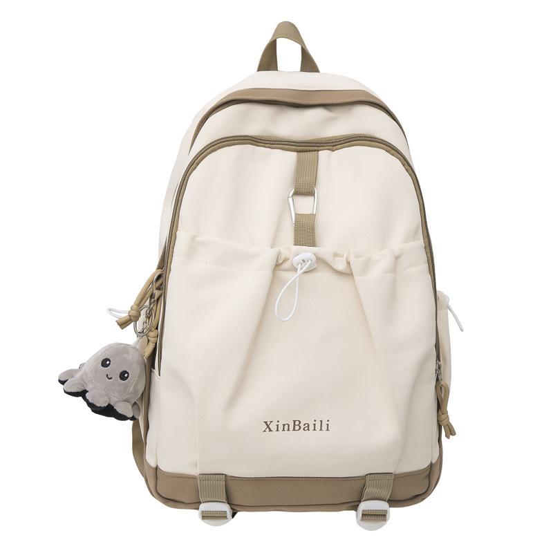Schoolbag niche design high school student schoolbag large capacity versatile couple junior high school student college student simple large capacity