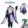 Genshin Impact Xiao Cosplay Costume Wig Halloween Carnival Party Props Adult