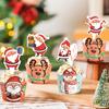 50Pcs Christmas Cupcake Linner Cartoon Santa Claus Muffin Paper Cups Christmas Party Cake Decoration Supplies Kids Favors