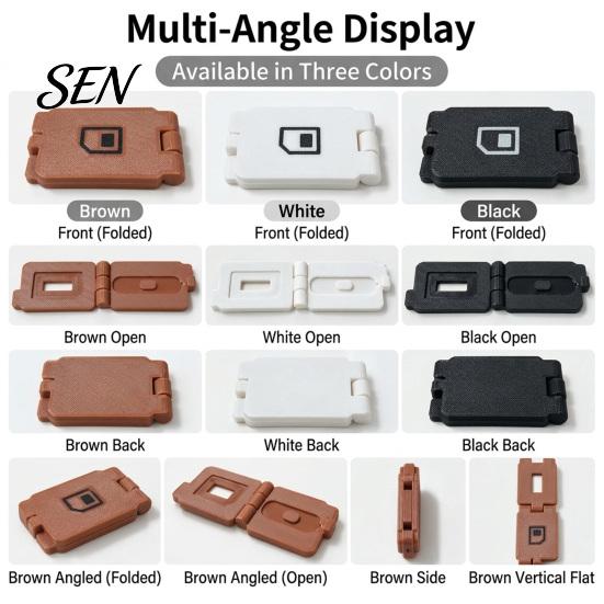 Small Gadget Organizer SIM Card Holder Case, 3D Printed Portable Storage Box Sim with Eject Pin Slot, Memory for Travel, Phone Accessories Travel