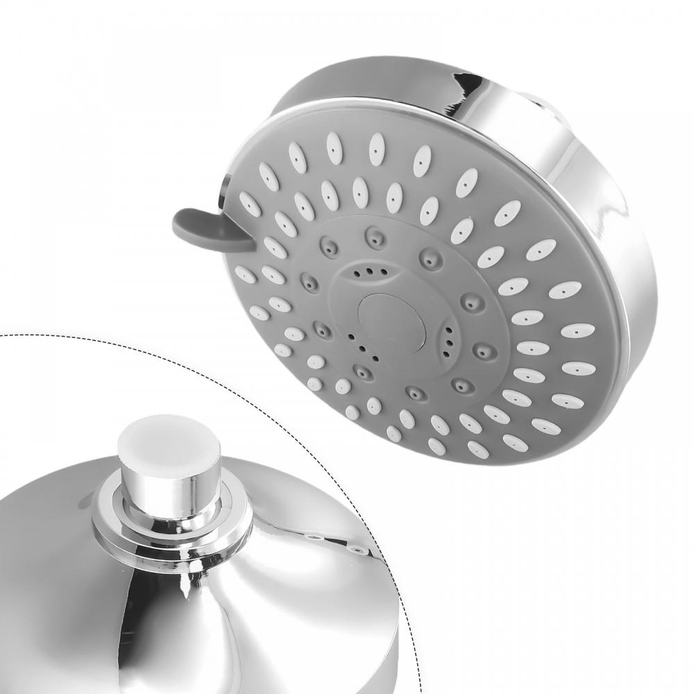 Removable Shower Head Chrome High Pressure Sprayer Adjustable Convenient