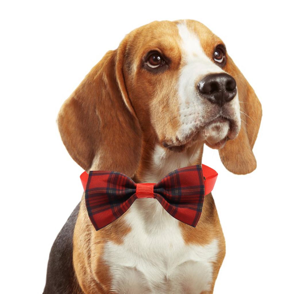 Adjustable Cat Collar New Year Party Dog Bow Tie Pet Wedding Necktie Collar Pet Festival Party Supplies Formal Neckwear