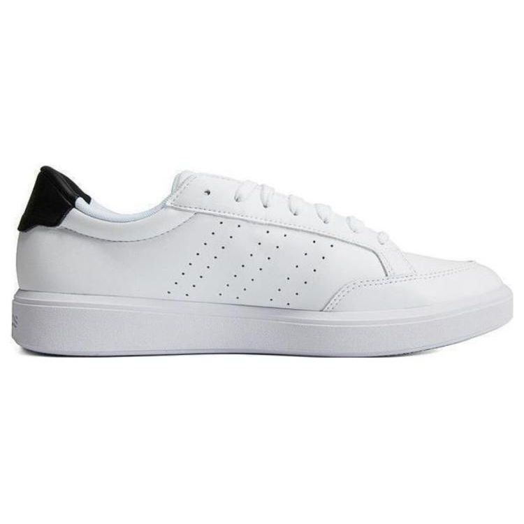 Adidas Neo Nova Court Leather Slip Resistant Durable Breathable Low Top Skate Shoes Men Sneakers White Black H06238