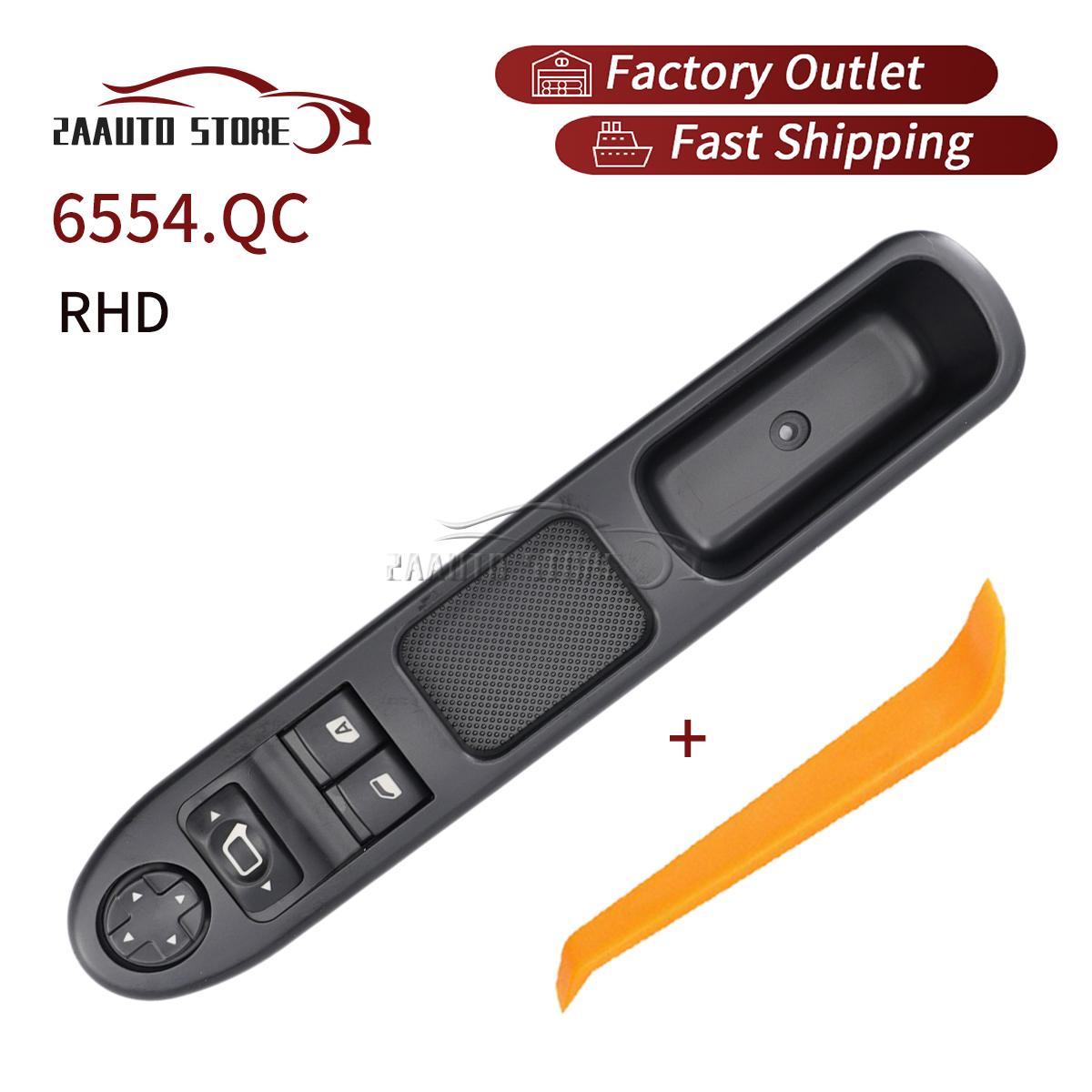 

6554.QC For Peugeot 207 2007-2014 Citroen C3 Picasso RHD LHD Without Folding Master Power Window Control Switch Mirror 6554QC RHD