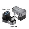 1Pcs Type C Male To Female 20Gbps PD 140W Fast Charging Converter 180 Degree Angle USB C Adapter For Steam Deck Accessories