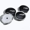 4pcs Black Silver ADVAN Racing Logo Emblem Car Wheel Center Caps 75MM 70MM Wheels Hub Cap Rim Hubcaps Dust Cover Car Accessories