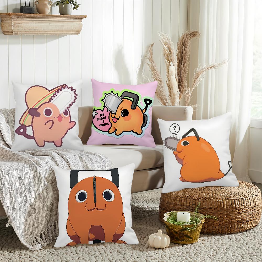 Anime C-CHAINSAW M-MAN Pochita Pillow Case Suitable For Bedrooms Living Rooms Cars Home Decoration