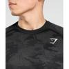 Gymshark Geo Seamless T shirT Black Charcoal Grey A5a2d Bbf9