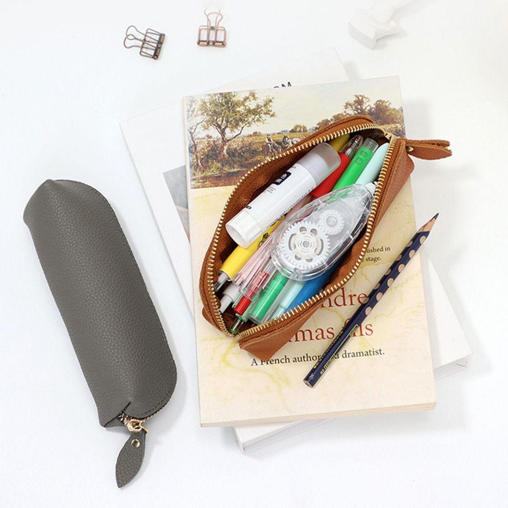 Simple Pen Bag Multifunction Glasses Case Stationery Supplies Fountain Pen Holder Case For Kids
