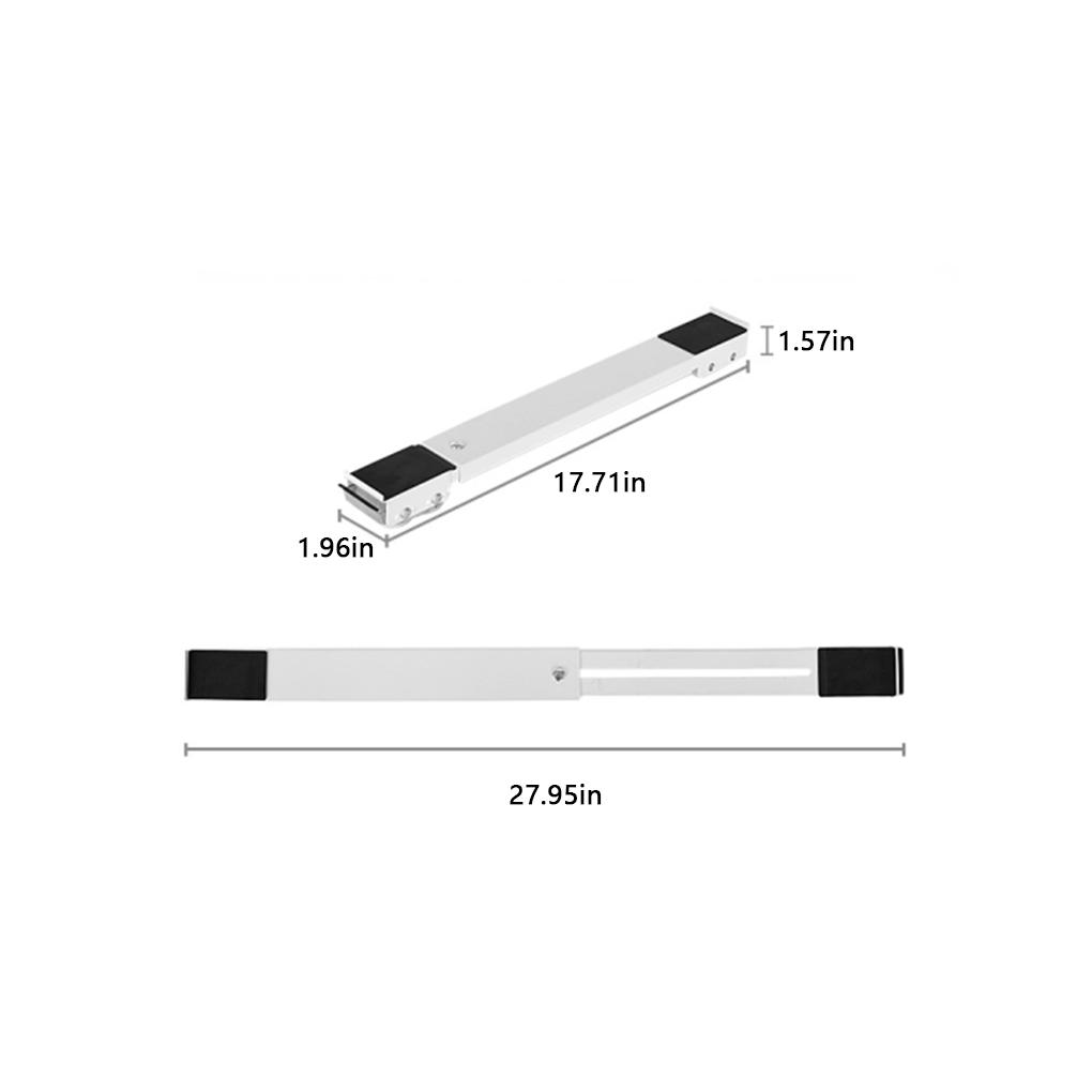 2 Pieces Washing Machine Refrigerator Mobile Roller Base Stainless Steel Holder Bracket for Home Bathroom Kitchen Bedroom