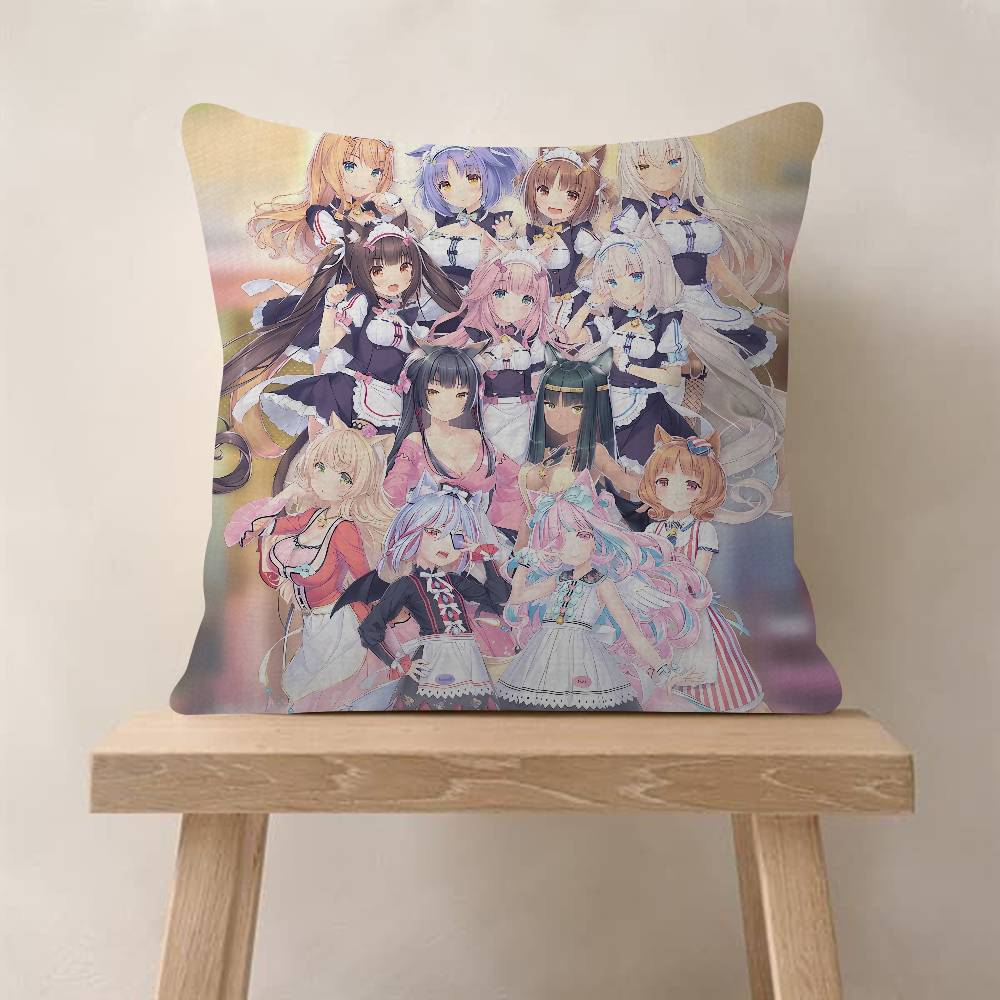 Anime Nekopara Pillow Anime Pillow Sofa Bed Head Pillow Cover Cushion Cover Fashion