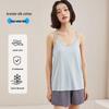Oviezis Women's Ice Silk Camisole with Built-In Bra Pads, Thin and Loose Fit, Beautiful Back Design – Ideal Base Layer for Spring & Summer