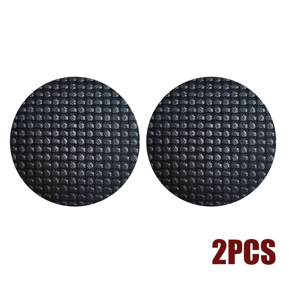 

2 шт. Универсальная автомобильная подставка для воды Плетеная подкладка из ПУ кожи Поролоновая подкладка Подстаканник Держатель для бутылок Противоскользящая Водонепроницаемая подкладка Коврик Аксессуары для интерьера чёрный