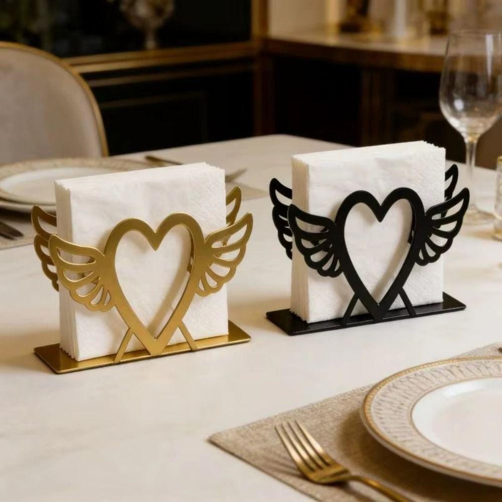 Heavy Duty Retro Napkin Holder Hollow Napkin Container Exquisite Napkin Storage Shelf  Party Use