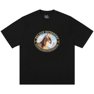 Equestrian T-Shirt Black Unisex Tops P27TS340