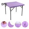Square Fitted Table Cover 33.8 X 33.8 Inch Stretchable Tablecloth Elastic Cocktail Topper Tablecloth