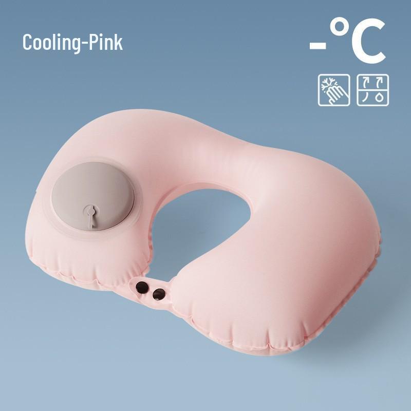 Nadmuchiwana poduszka pod szyję w kształcie litery U do podróży na świeżym powietrzu