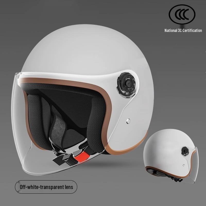 All-Season Universal Electric Scooter Helmet with HD Double Visor for Winter