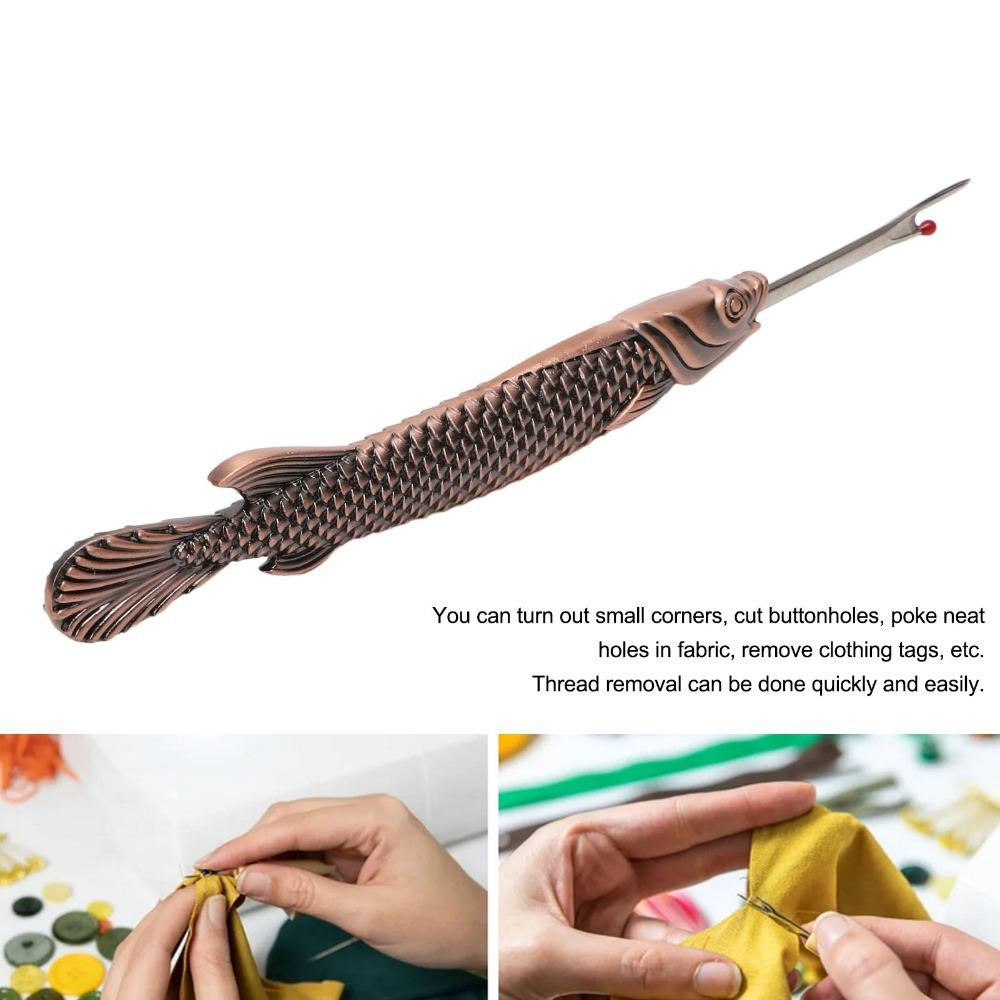 Steel Blade Thread Remover Tool Zinc Alloy Handle Unpicker Tool Handy Seam Ripper Tool For Sewing