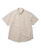 Leulale Typewriter Short Sleeve Shirt - Cream Beige