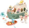 Pretend Play Toy Set Plastic Cat Scene Playset Pretend Cat Figures Set Playing House Props for Toddlers DIY Children's Toys New