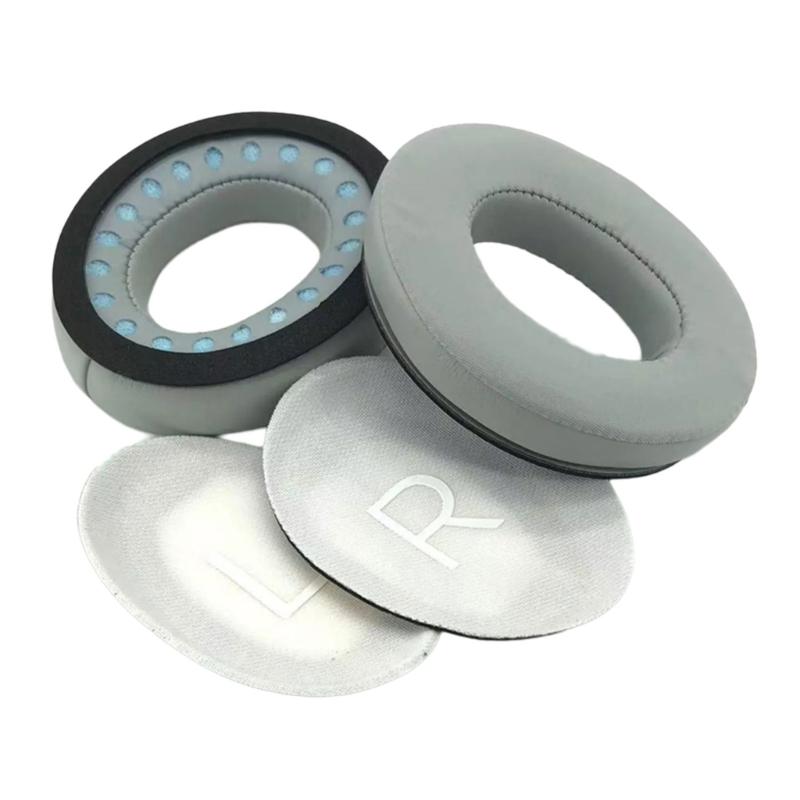 Cooling Gel Replacement Earpads for QC45 Headphones Soft Breathable Noise Isolation Cushion Pad серый
