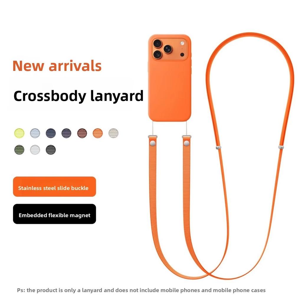 Für Offiziell Original 1:1 Magnetischer Crossbody-Tragegurt Handyhülle Lanyard Für iPhone 17 Pro Max Verstellbarer Nackenriemen Lanyard Abdeckung