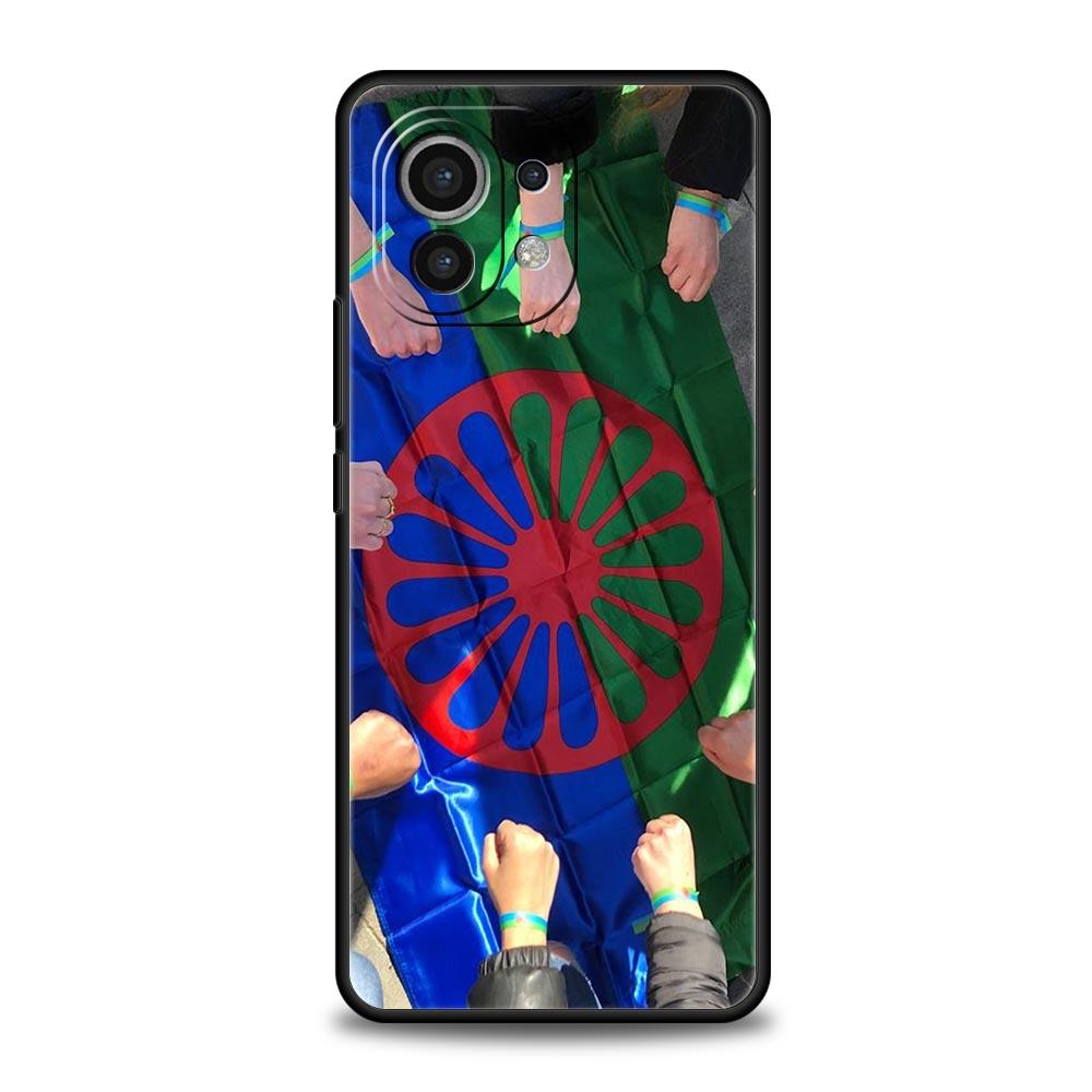 Phone Case For Xiaomi Mi 15 14 13 12 11 Lite 14T 13T 12T 11T Pro Poco X6 X5 X3 Pro F6 F5 F4 Gypsy Flag Sinti&Romanies Cover