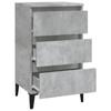 Nightstand Concrete Grey 40 x 35 x 70 cm Engineered Wood