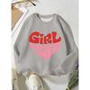 European sizes Autumn And Winter Cute Casual Easy Kids' Round Neck Creative Bear Print Sweatshirt