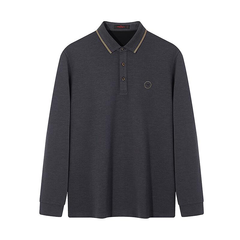 Seven Brand Men's Wool Blend Waffle Long-Sleeve Polo Shirt