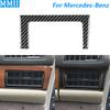 For Mercedes-Benz S-Class W126 1980-1991 Carbon Fiber Co-pilot Instrument Air Outlet Frame Cover Trim Car Accessories Sticker